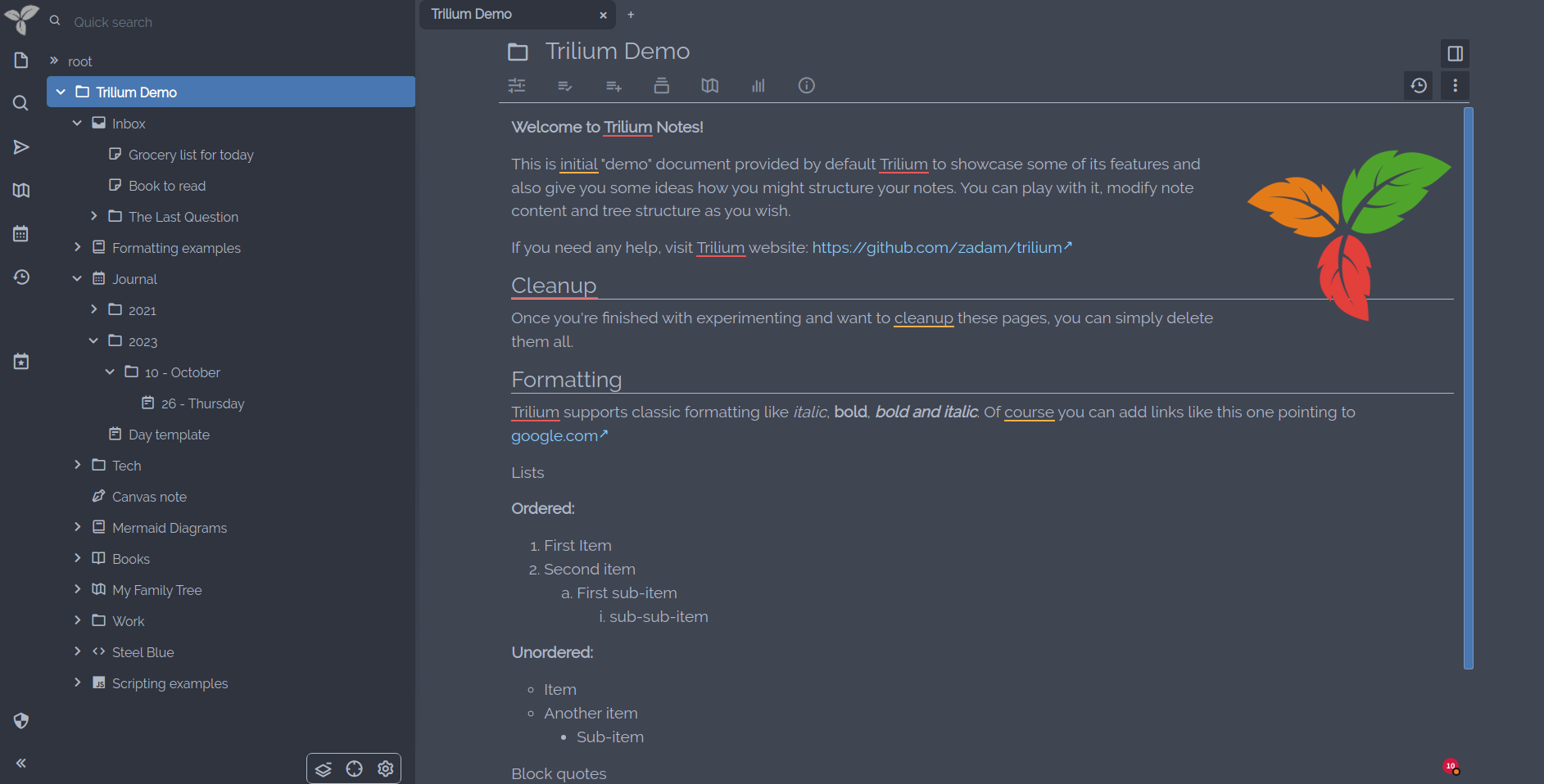 Trilium Notes